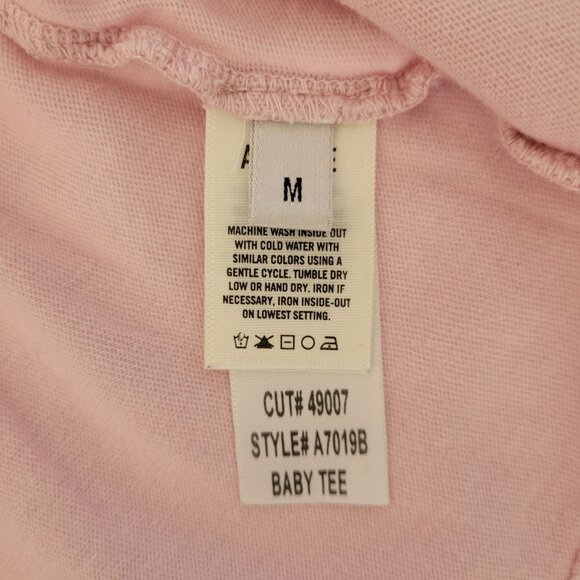 AGOLDE Premium Tie-Dye Baby Tee Top Size M Pink Blue Cotton Short Sleeve - Picture 5 of 7